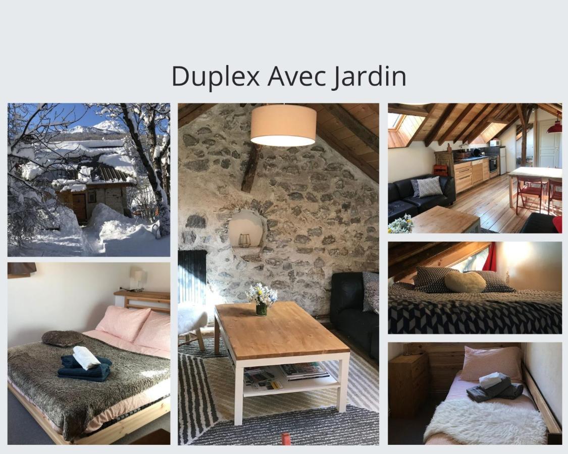 Appartement Duplex Avec Jardin Attenant Briançon Buitenkant foto